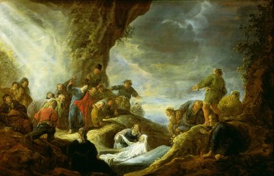 La resurrección de Lázaro de Benjamin Gerritsz. Cuyp